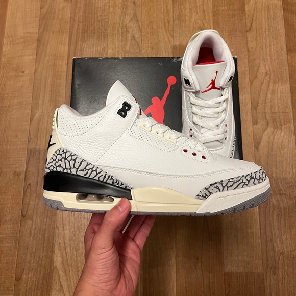 NEW Air Jordan 3 White Cement Reimagined 8.5M/10W - Picture 3 of 11